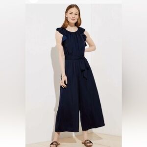 LOFT Women's NWT Flutter Wide Leg Jumpsuit